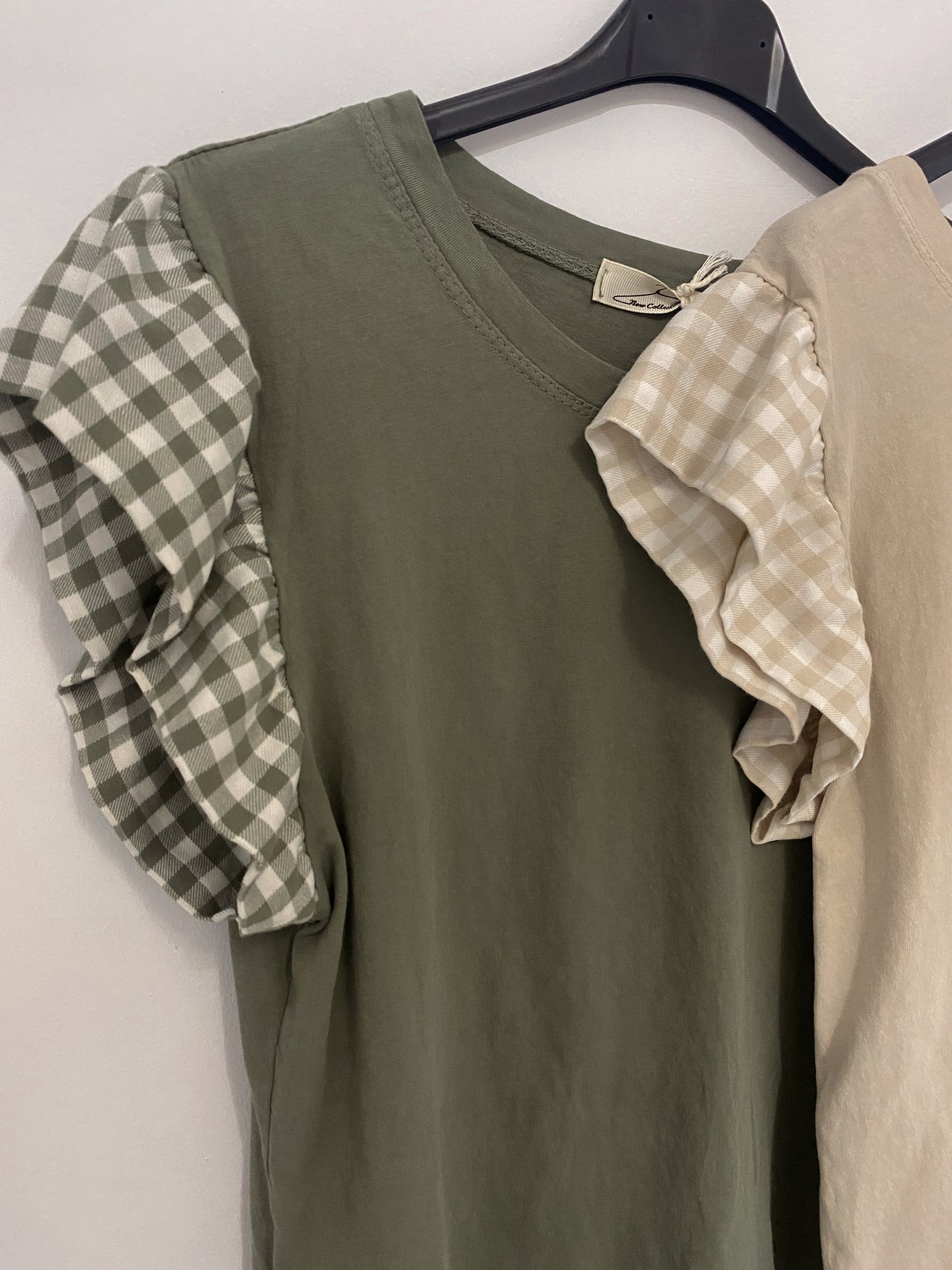 CAMISETA VOLANTE VICHY
