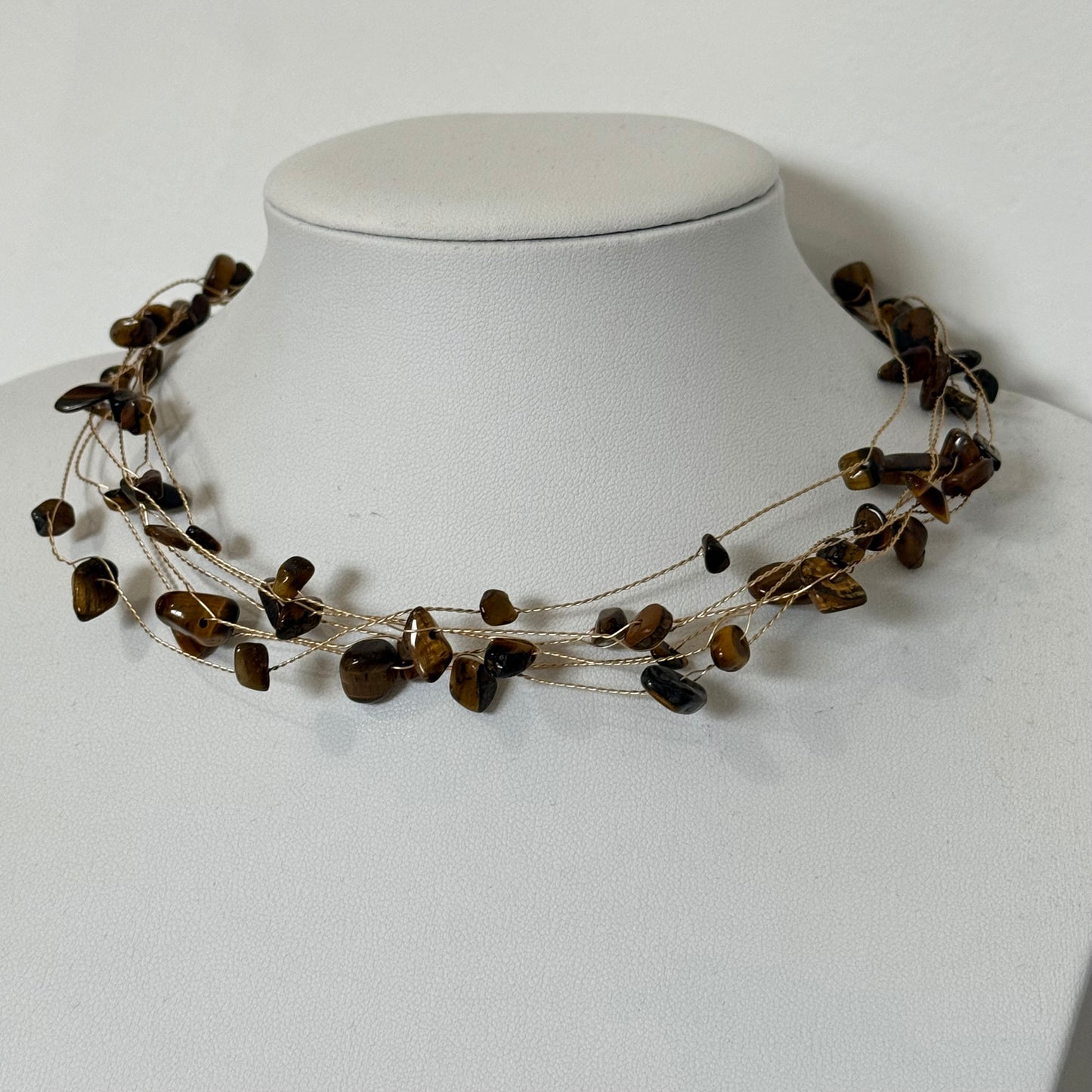 CHOKER PIEDRA MARRÓN