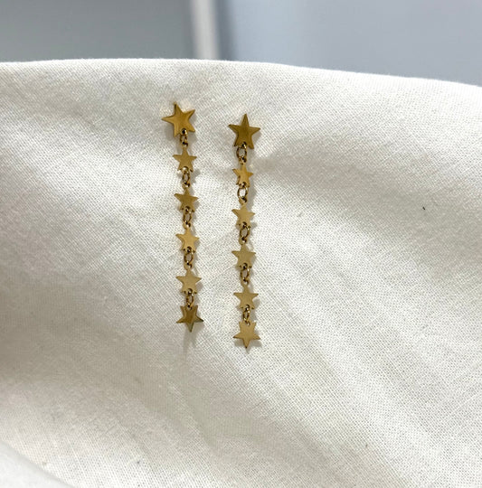 PENDIENTE CASCADA ESTRELLAS