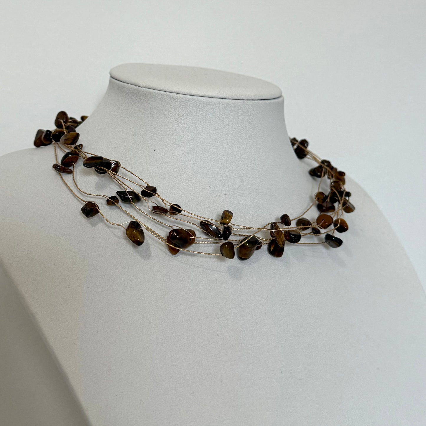 CHOKER PIEDRA MARRÓN