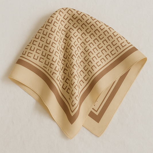 PAÑUELO SEDA CUADROS