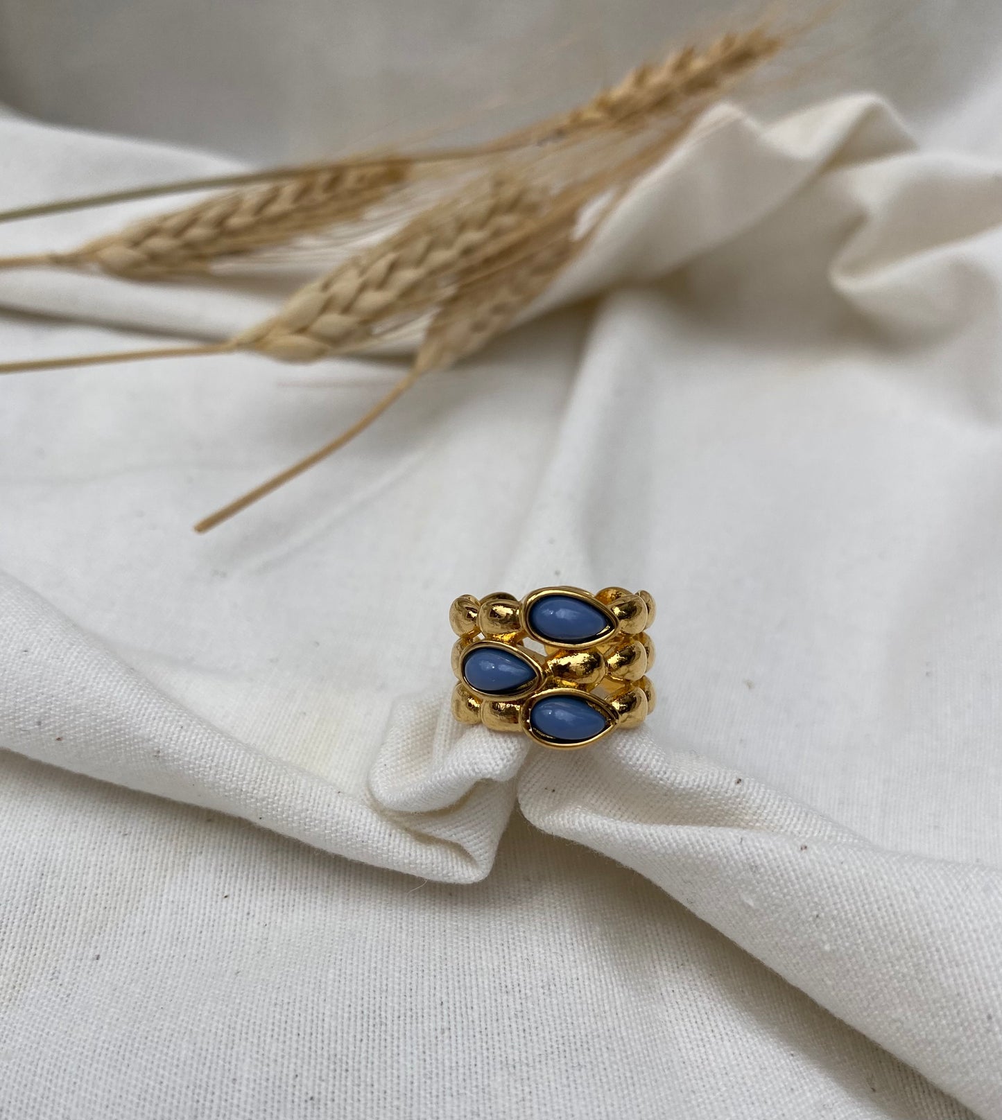 ANILLO TRENZADO PIEDRAS