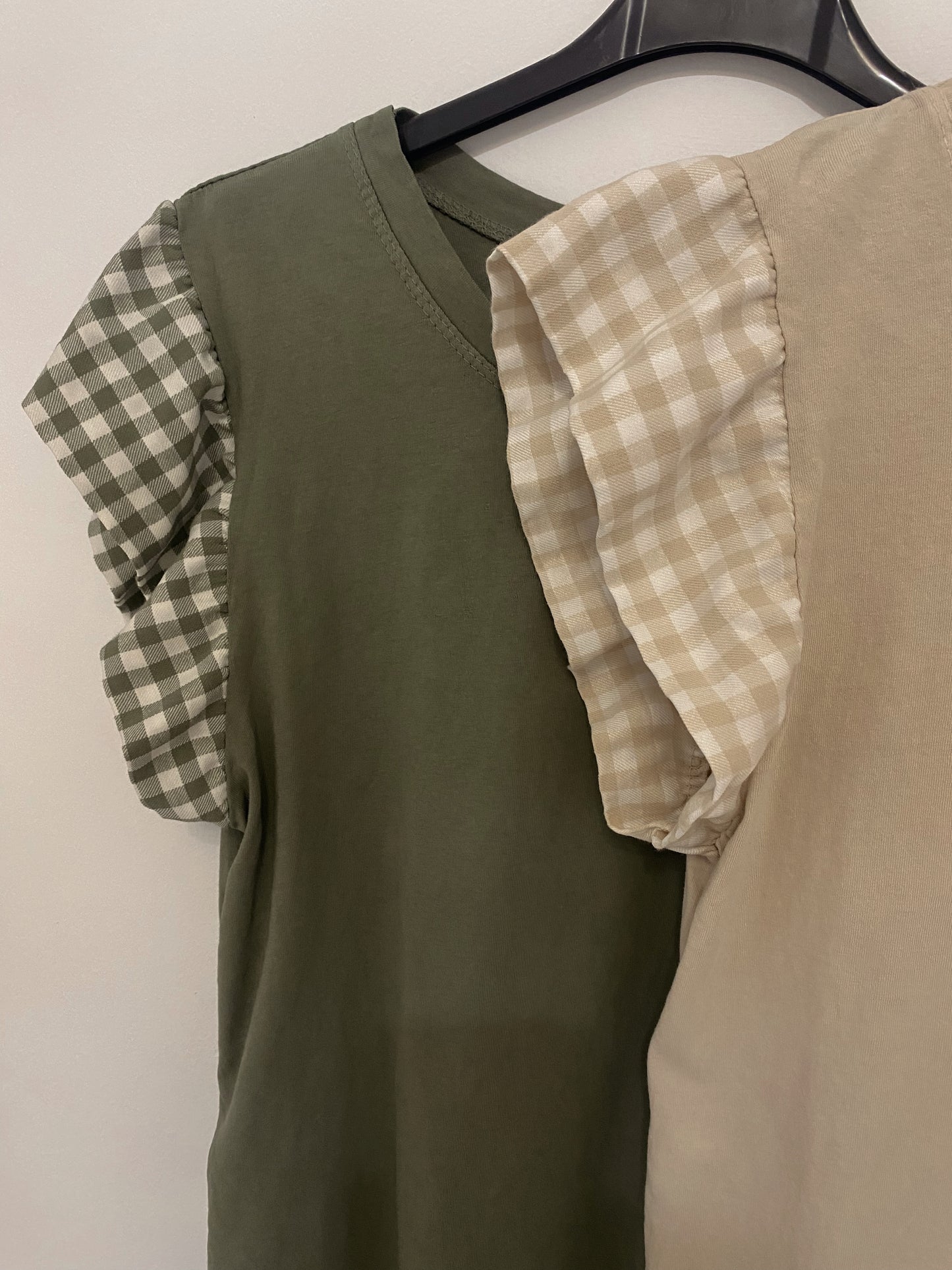 CAMISETA VOLANTE VICHY