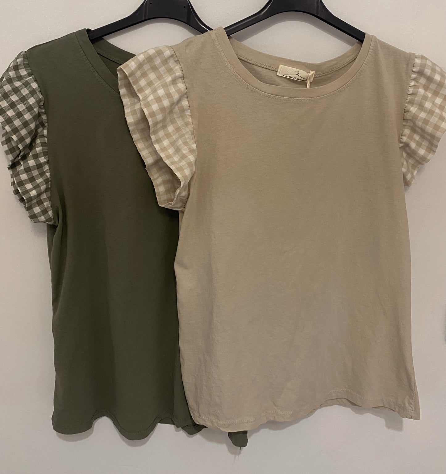 CAMISETA VOLANTE VICHY