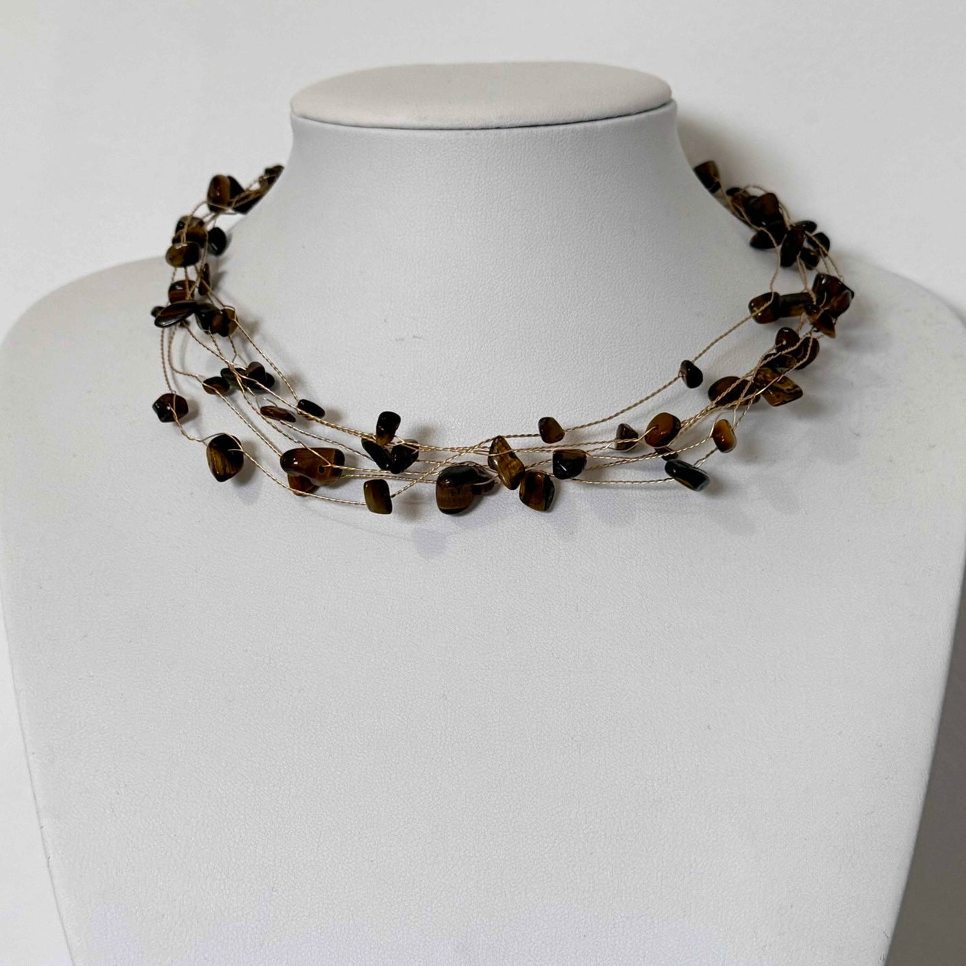 CHOKER PIEDRA MARRÓN