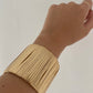 BRAZALETE DORADO LINEAS