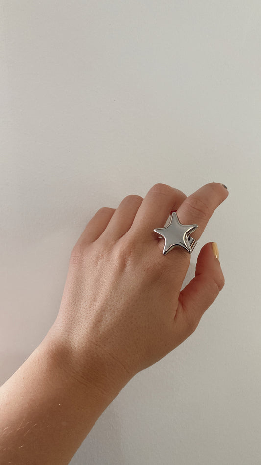 ANILLO ACERO XL ESTRELLA