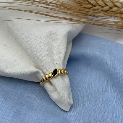 ANILLO CROISSANT PIEDRA