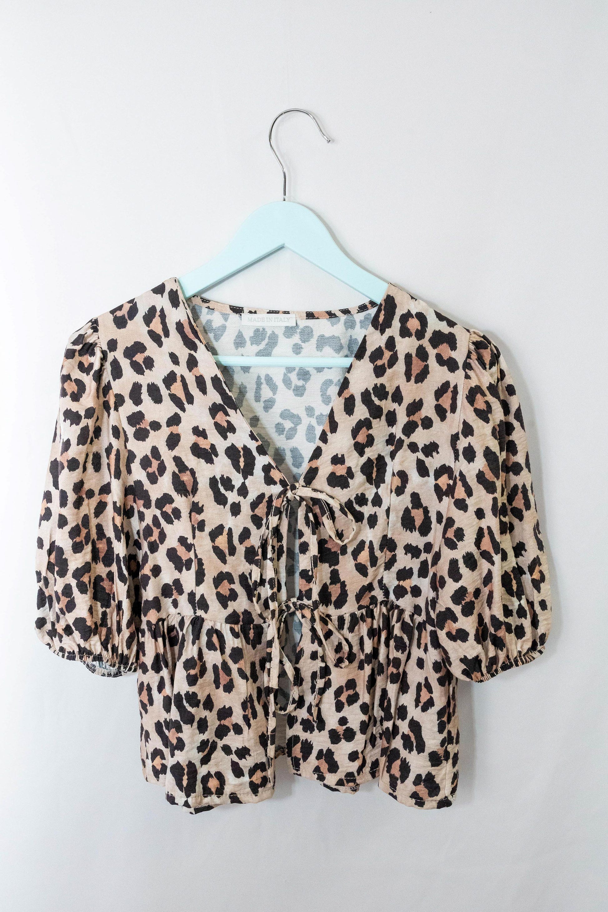 Leopardo Blusa Leopard Blouse Olivia
