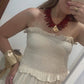 VESTIDO LINO BEIGE